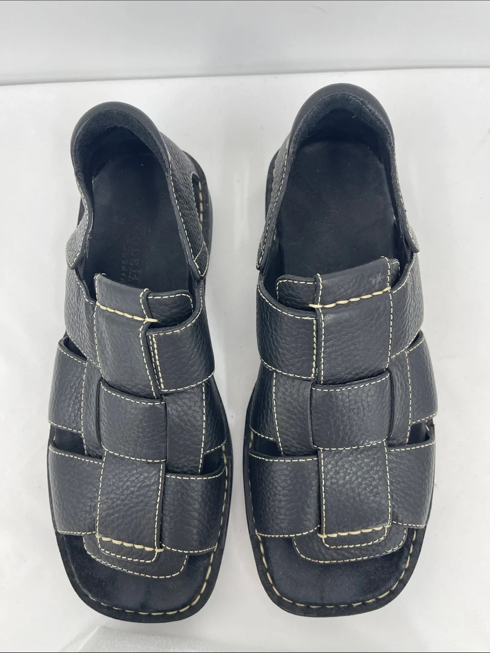 Cole Haan COUNTRY Black  Fisherman-Style Sandals MENS SIZE 8 open toe